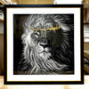 Ruach - Fine Art Print With Gold Paint and Frame 130cm x130cm