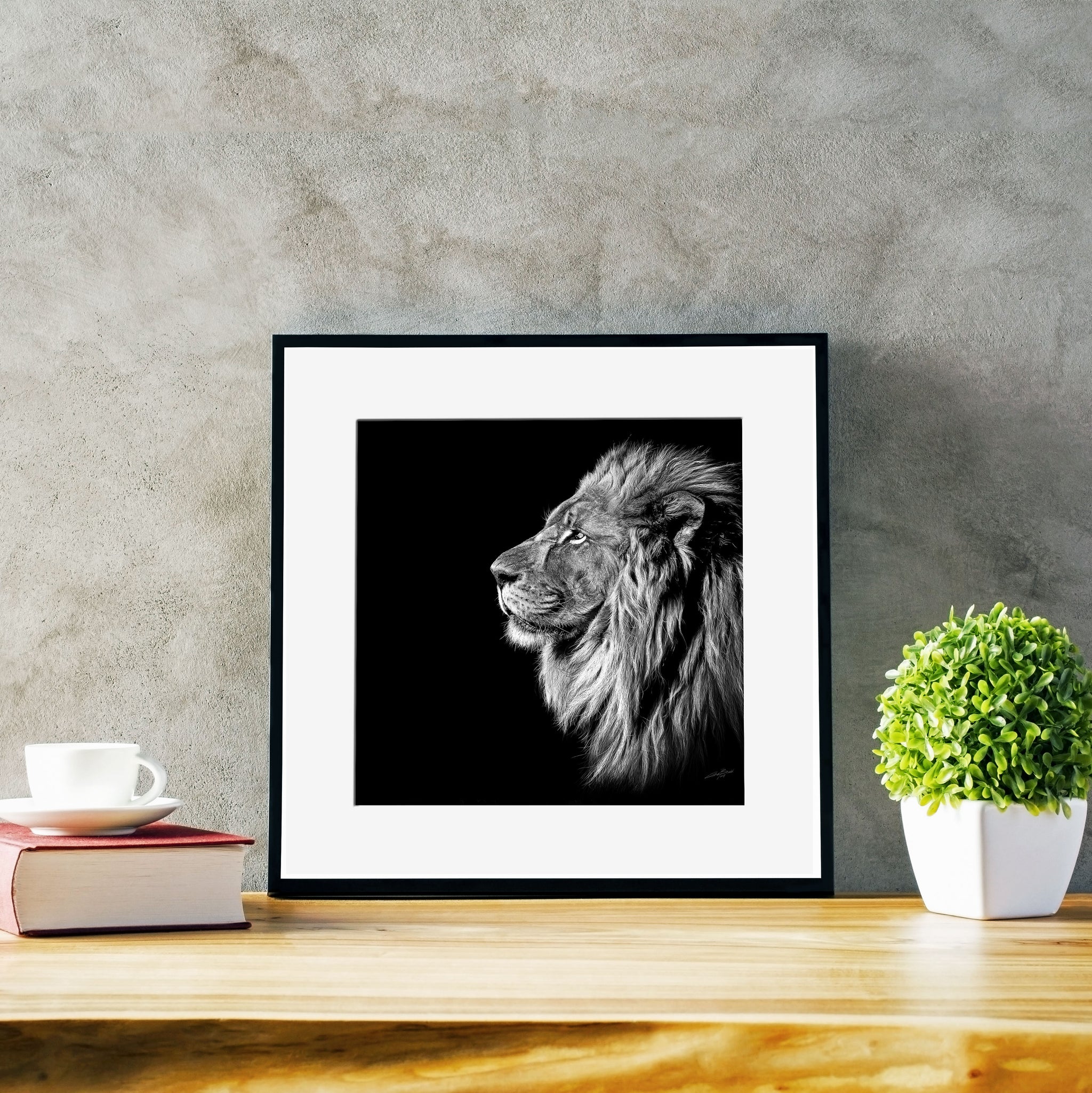 King Of Kings Classic - Artist Print with Frame (Print Size:30cm x 30cm; Framed Size 44cm x 44cm)