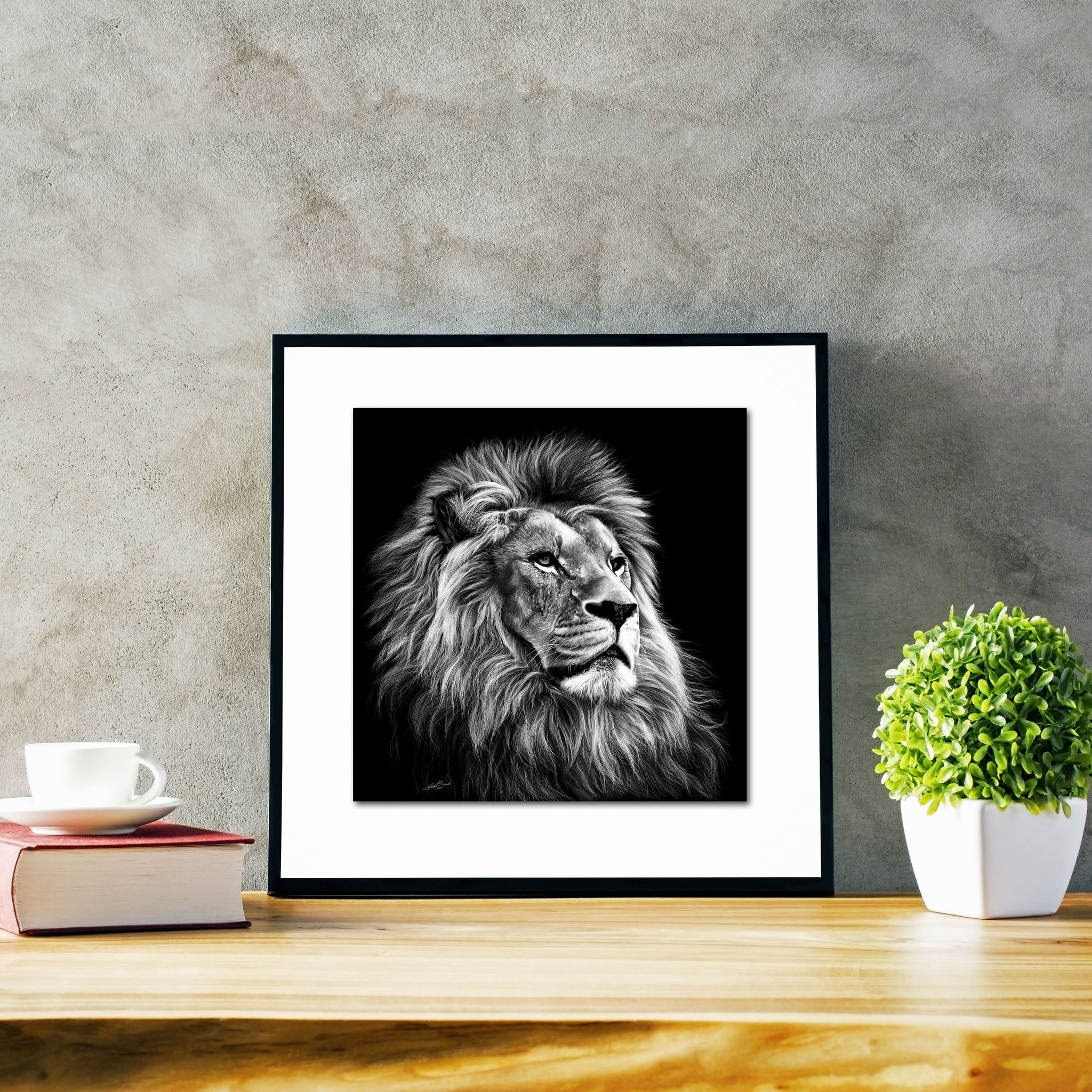 Majesty Classic - Artist Print with Frame (Print Size:30cm x 30cm; Framed Size 44cm x 44cm)