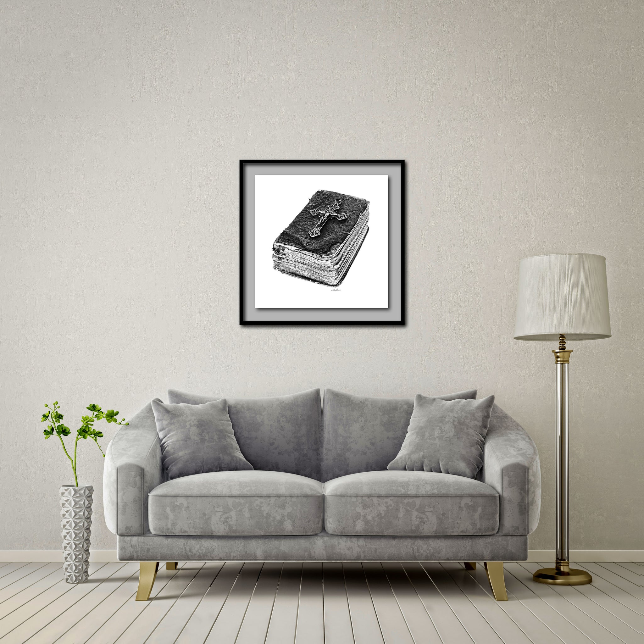 Word of Life Standard - Artist Print with Frame (Print Size:60cm x 60cm; Framed Size 74cm x 74cm)