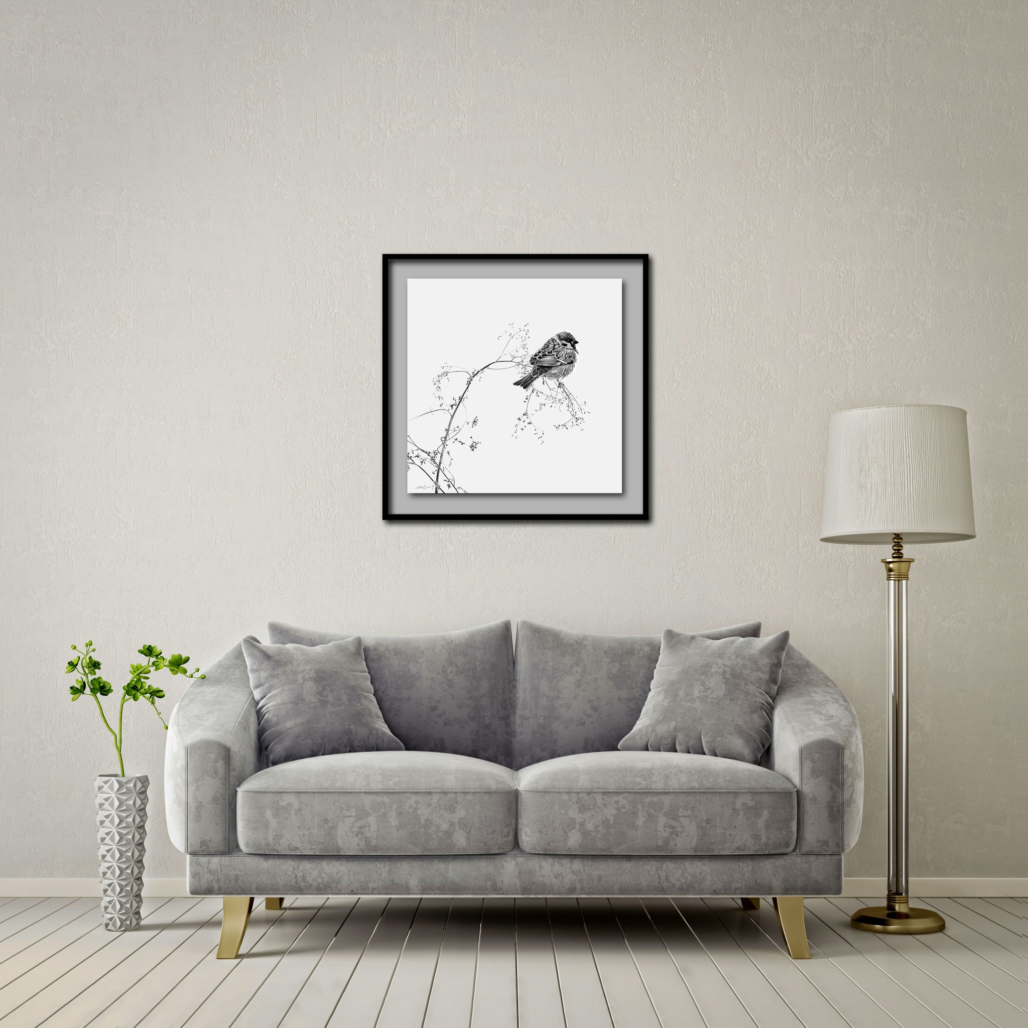 Do Not Worry About Tomorrow Standard - Artist Print with Frame (Print Size:60cm x 60cm; Framed Size 74cm x 74cm)