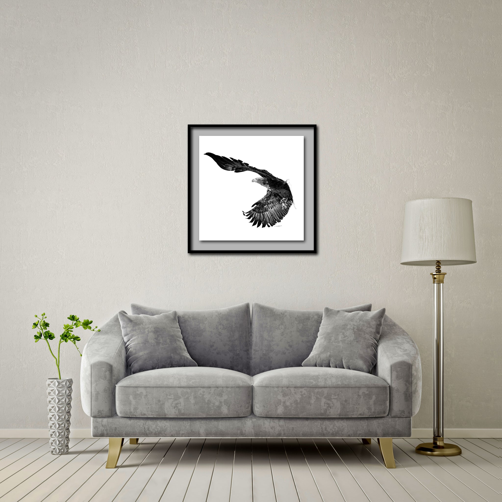 The Overcomer Standard - Artist Print with Frame (Print Size:60cm x 60cm; Framed Size 74cm x 74cm)