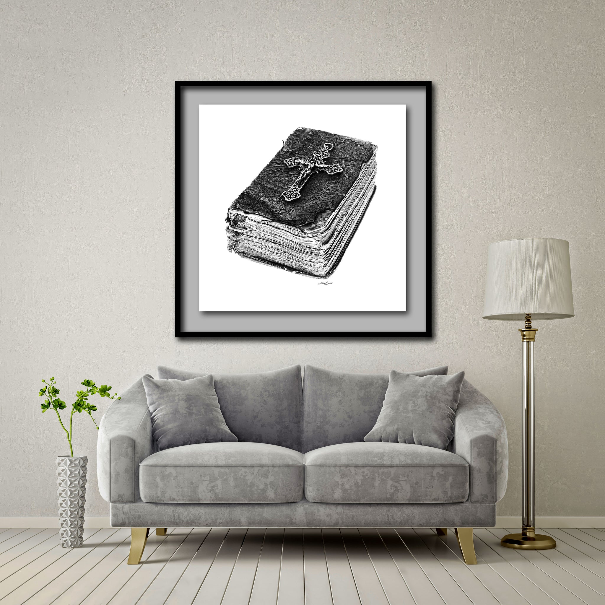 Word of Life Giant Format - Artist Print with Frame (Print Size:100cm x 100cm; Framed Size 114cm x 114cm)