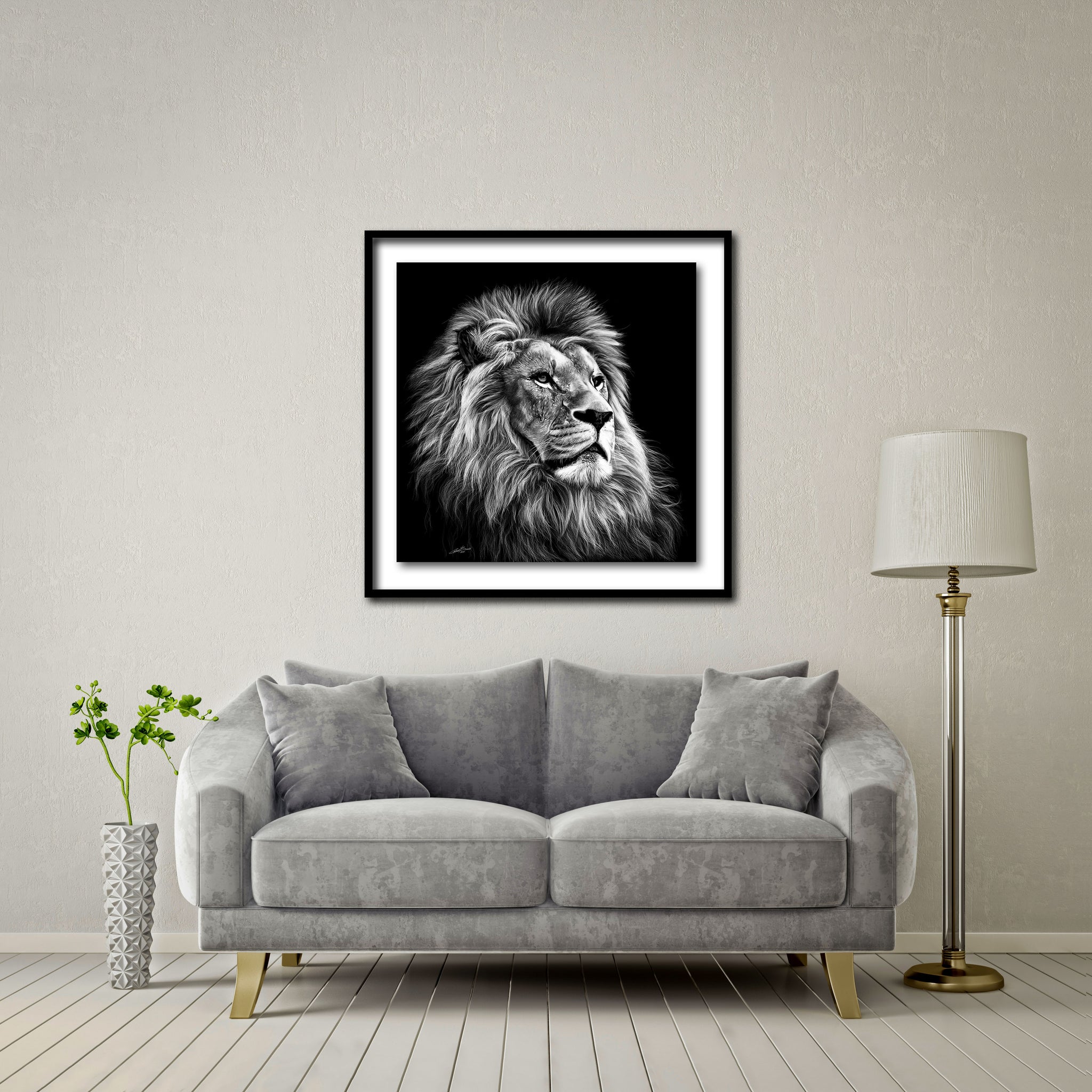 Majesty Large Format - Artist Print with Frame (Print Size:80cm x 80cm; Framed Size 94cm x 94cm)