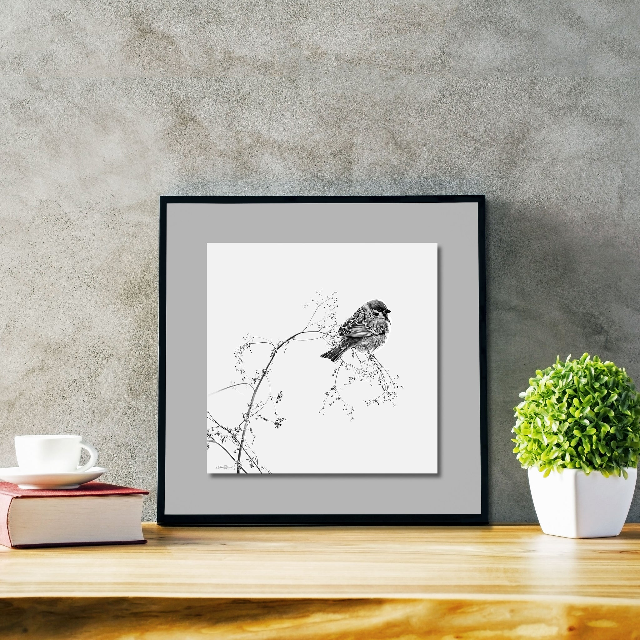 Do Not Worry About Tomorrow Classic - Artist Print with Frame (Print Size:30cm x 30cm; Framed Size 44cm x 44cm)