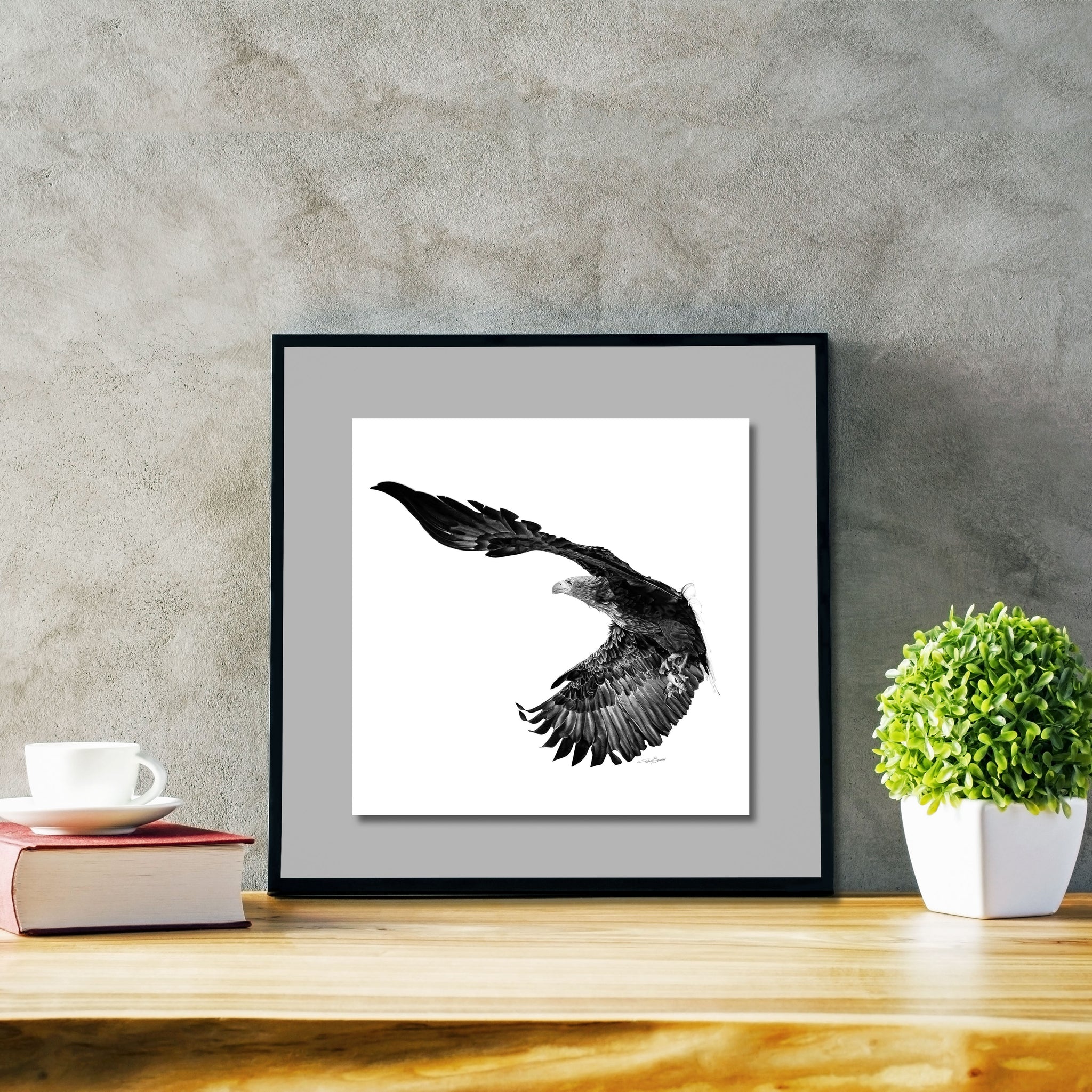 The Overcomer Classic - Artist Print with Frame (Print Size:30cm x 30cm; Framed Size 44cm x 44cm)