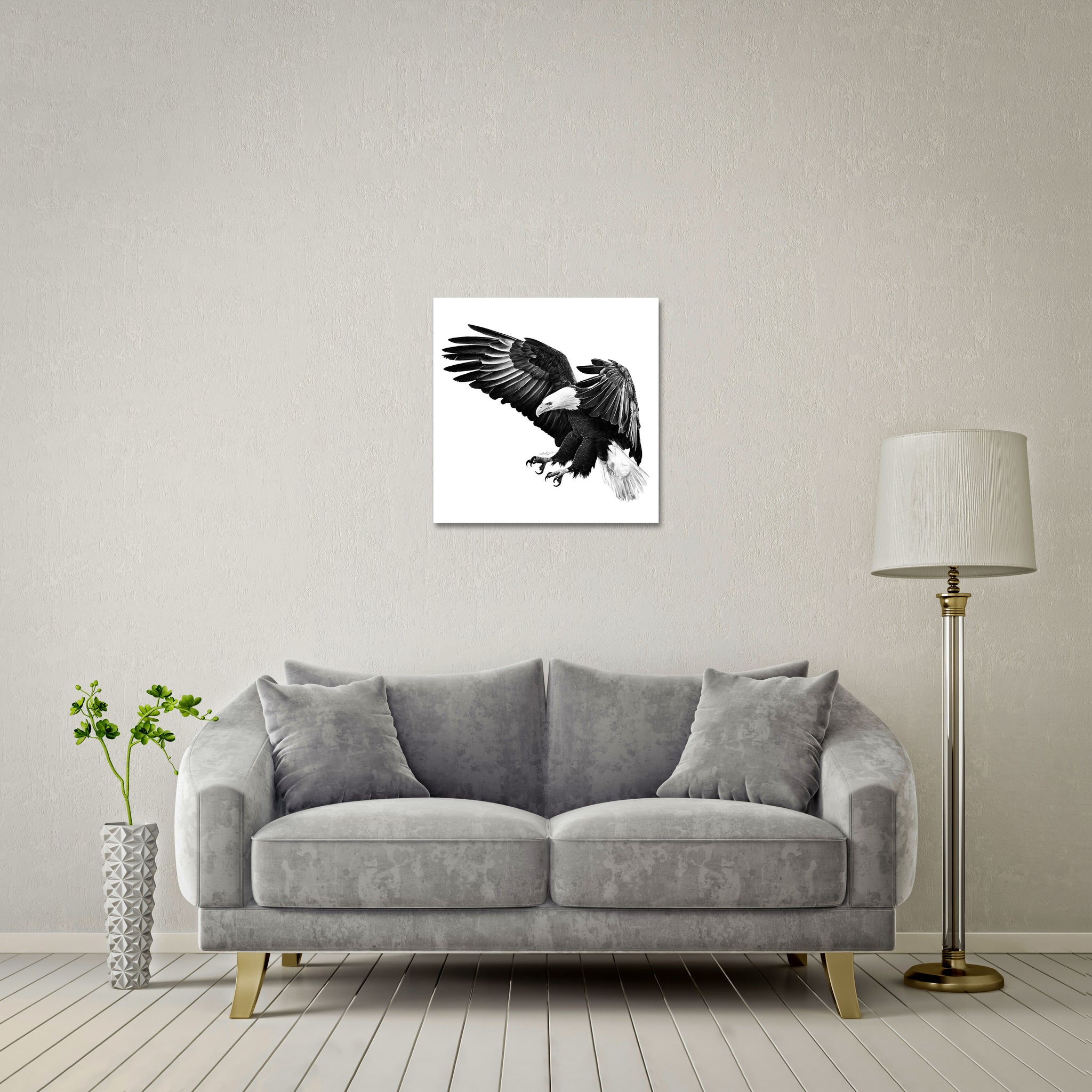 Under The Shadow Of His Wings Standard - DIASEC Print 60cm x 60cm