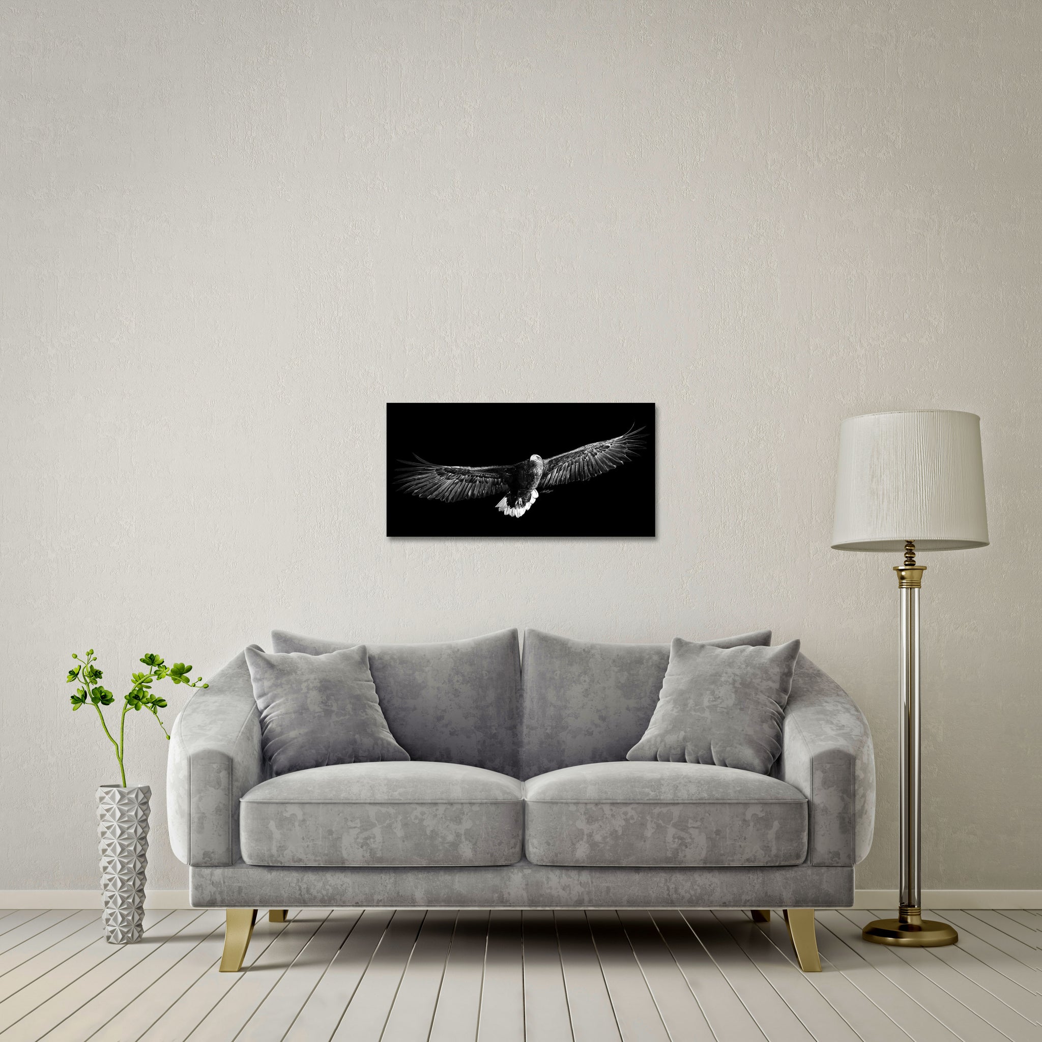 On Eagles' Wings Standard Format - DIASEC Print 80cm x 40cm