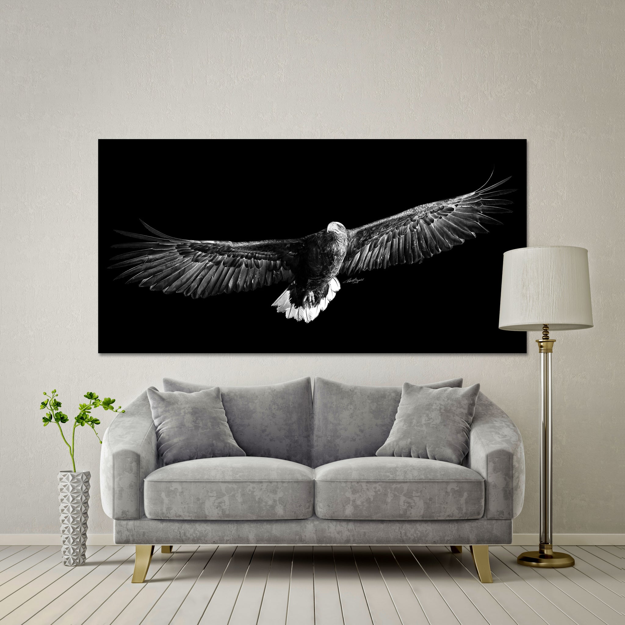 On Eagles' Wings Collectors Format - DIASEC Print 200cm x 100cm