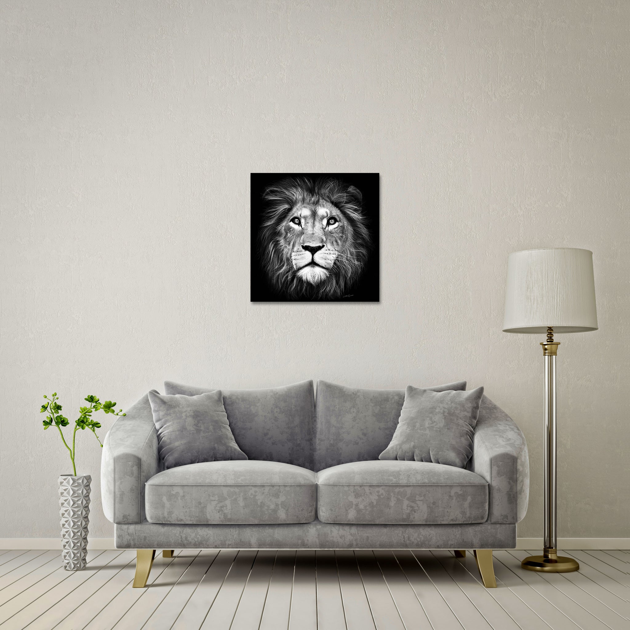 Lion of Judah Standard - DIASEC Print 60cm x 60cm