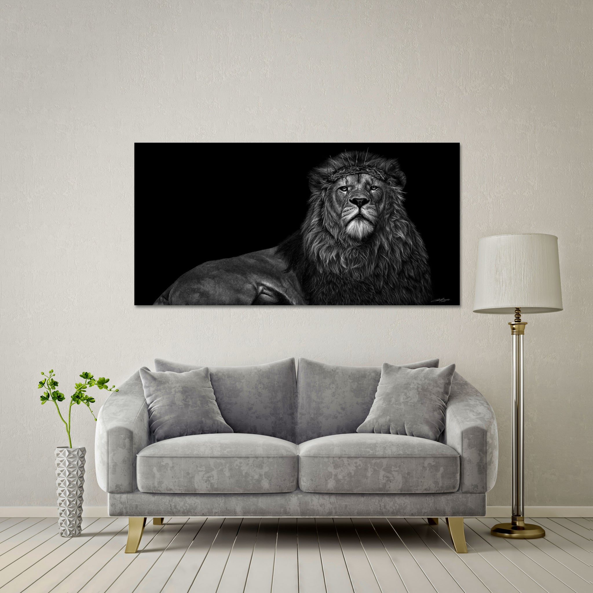Behold the King Giant Format - DIASEC Print 160cm x 80cm