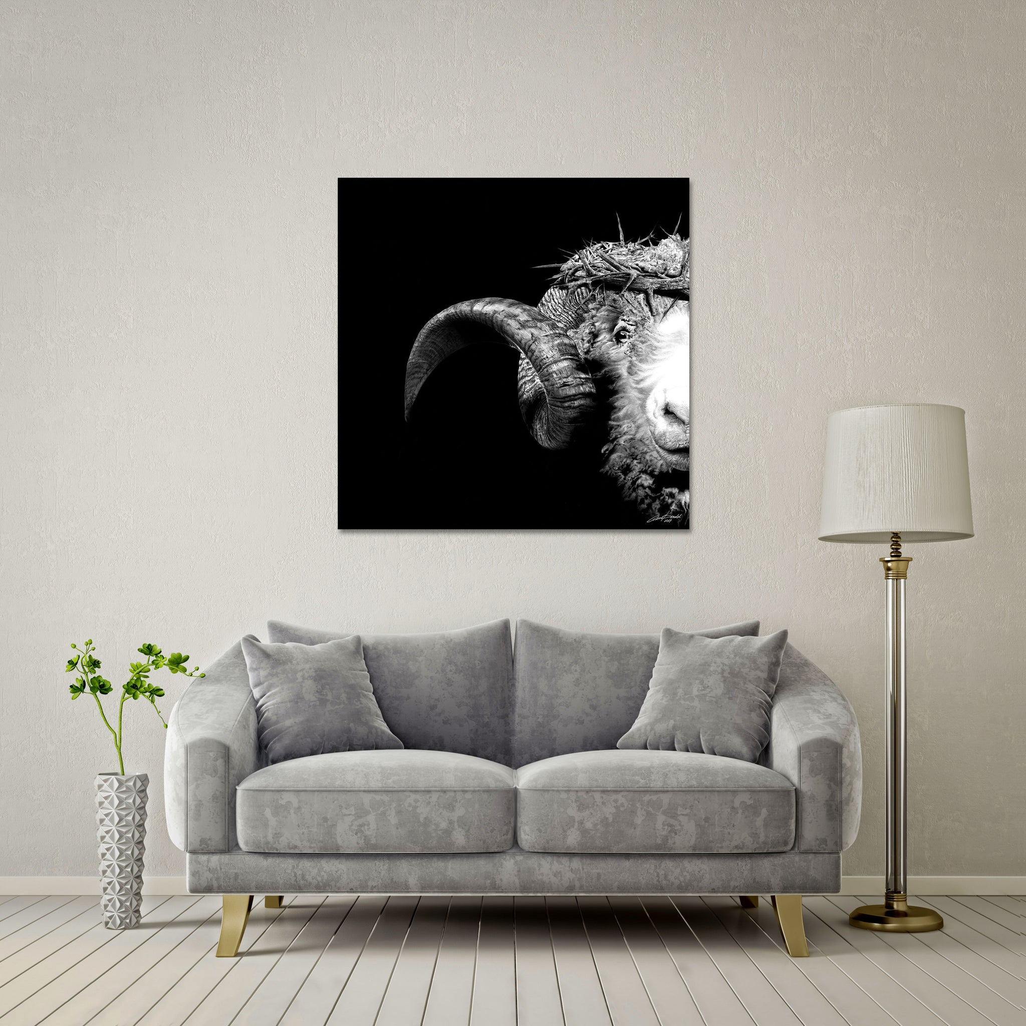 Crown Of Thorns - Ram Giant Format - DIASEC Print 100cm x 100cm