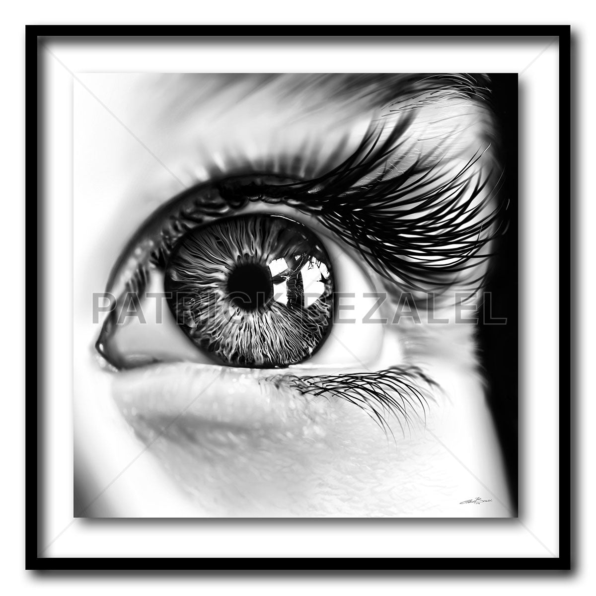 Behold the Cross Standard - Artist Print with Frame (Print Size:60cm x 60cm; Framed Size 74cm x 74cm)