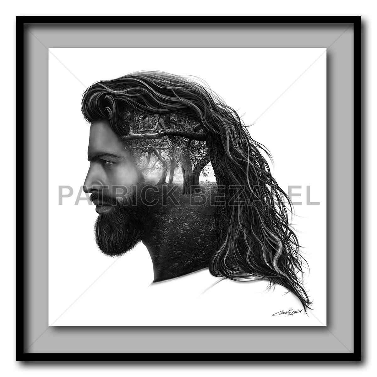 Gethsemane Giant Format - Artist Print with Frame (Print Size:100cm x 100cm; Framed Size 114cm x 114cm)