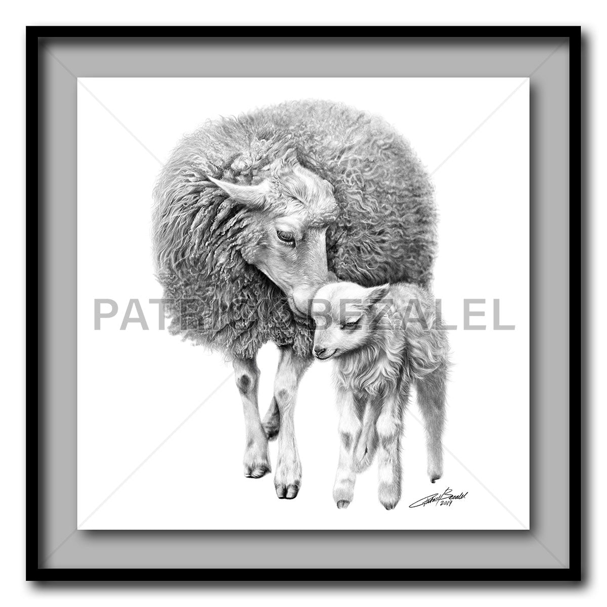 Love Large Format - Artist Print with Frame (Print Size:80cm x 80cm; Framed Size 94cm x 94cm)